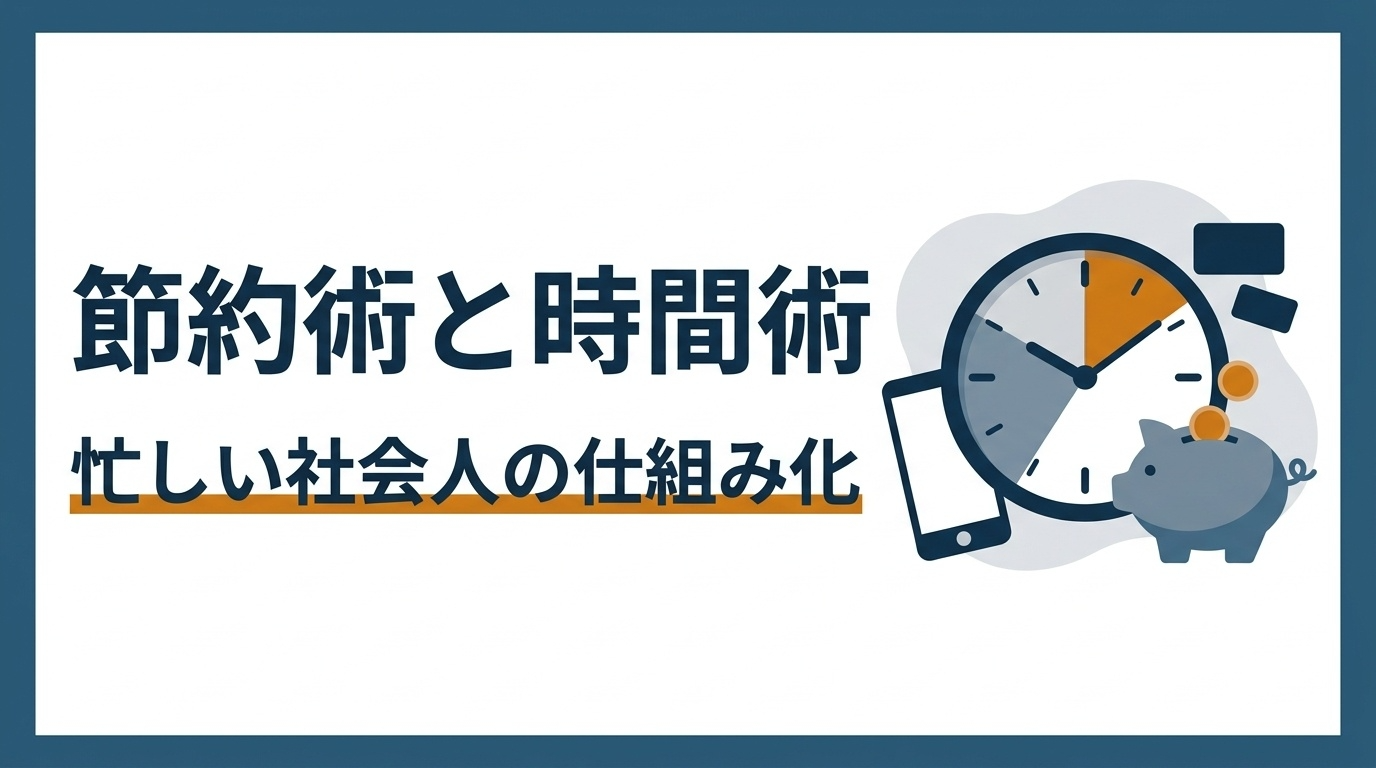 忙しい社会人が実践する節約術と時間術